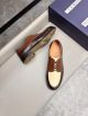 J.M.WESTON Man Brown and white Calfskin Business Leather Shoes 042854 (3)_th.jpg